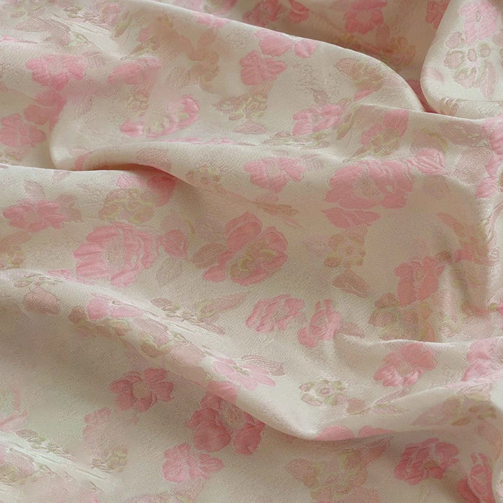 Bundi Embossed Flower Jacquard Brocade Fabric