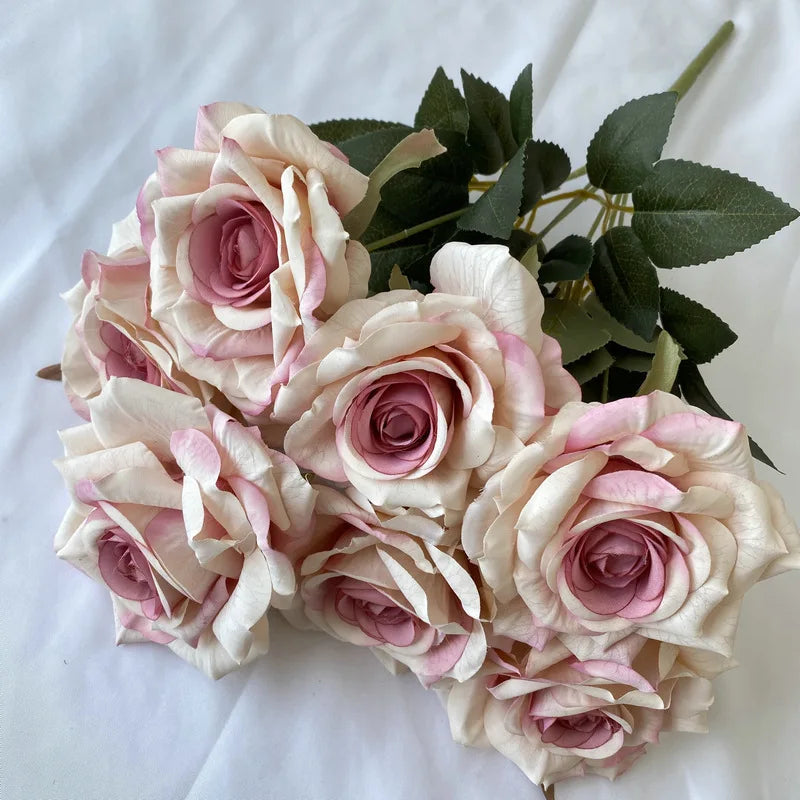 Faux Diamond Rose Flower