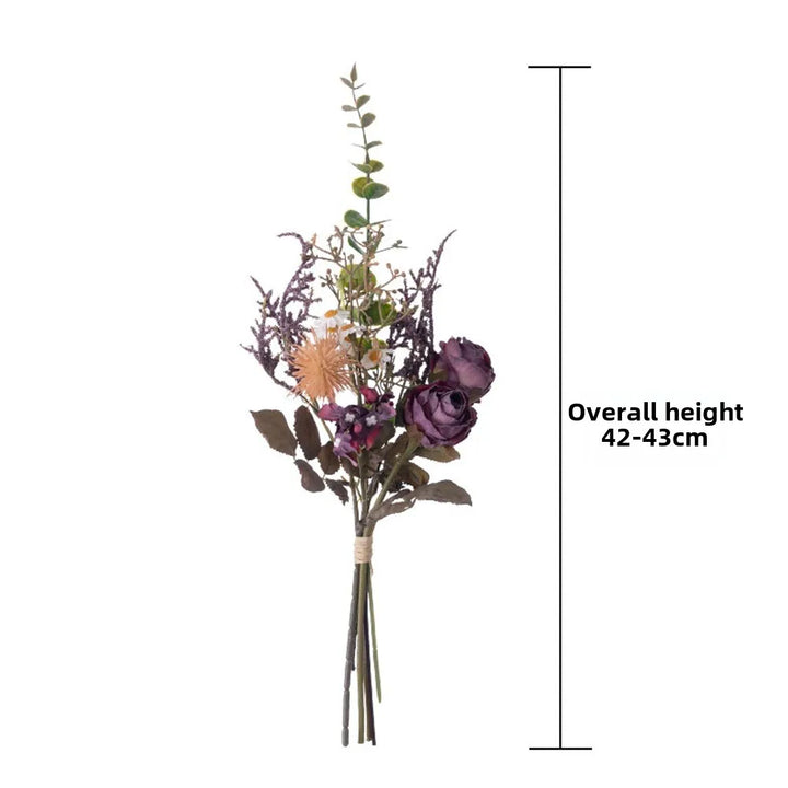 Elowen 16 Inch Artificial Rose Bud Hand-tied Bouquet