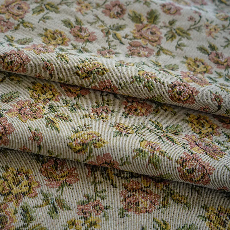 Inkoa Retro Rose Yarn Dyed Jacquard Fabric