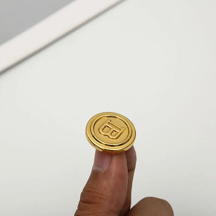 10 PC / B-Coin Metal Buttons