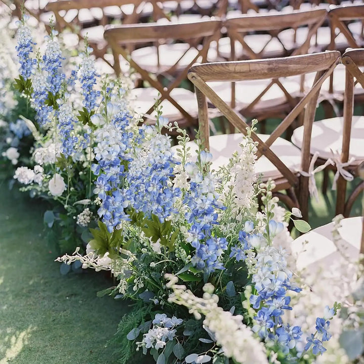 6 PC / Blue Delphinium Fake Flower