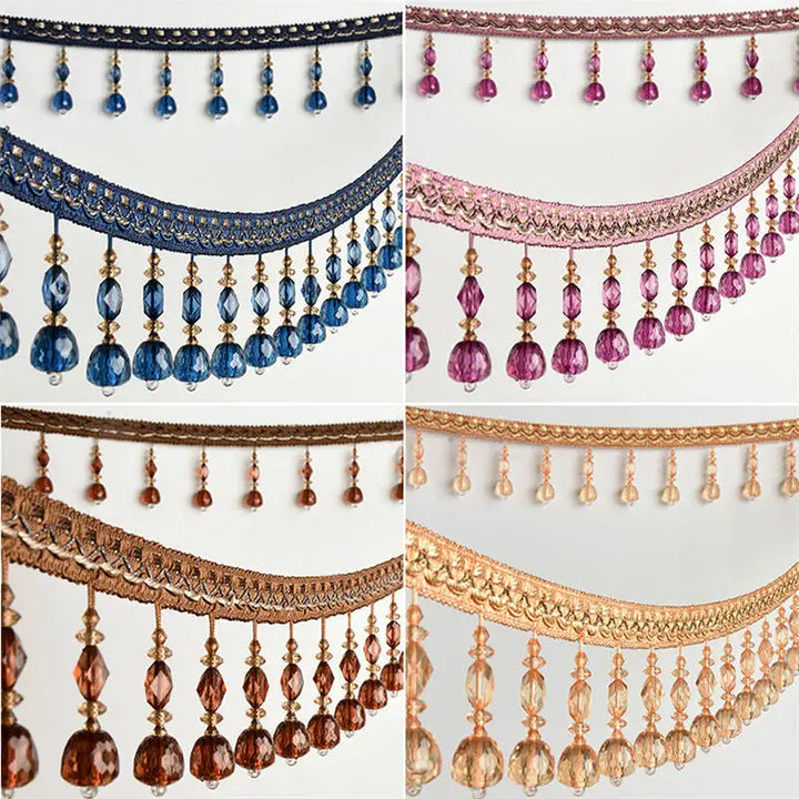 6 YARDS / Geros Beaded Tassel Fringe Trim