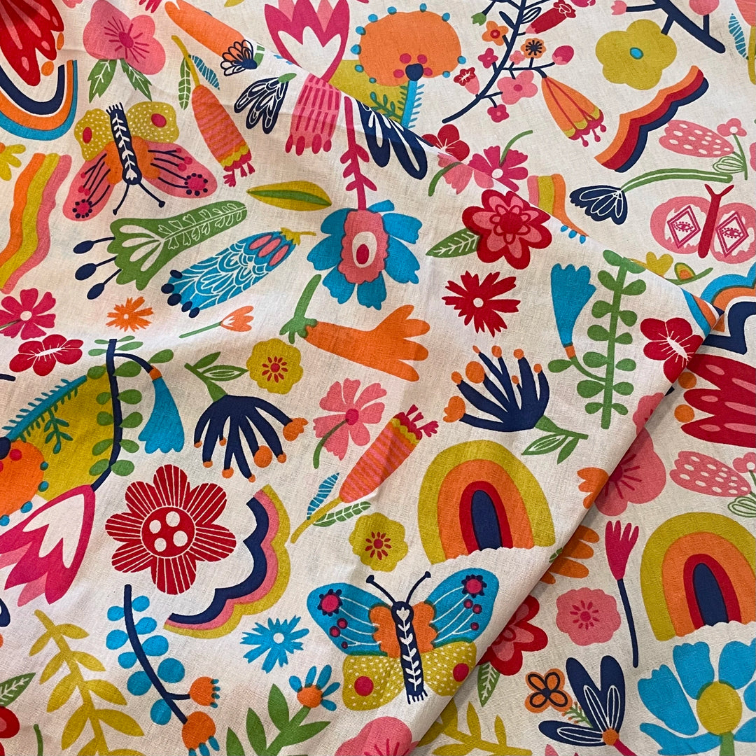 Niran Floral and Novelty Cotton Linen Fabric