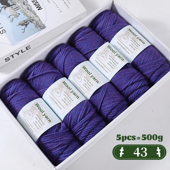 500g Gradient Color Rainbow Yarn