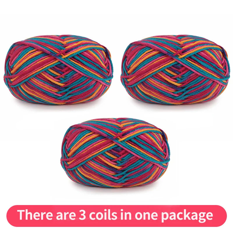 150g Segmented Dyed Gradient Colorful Yarn