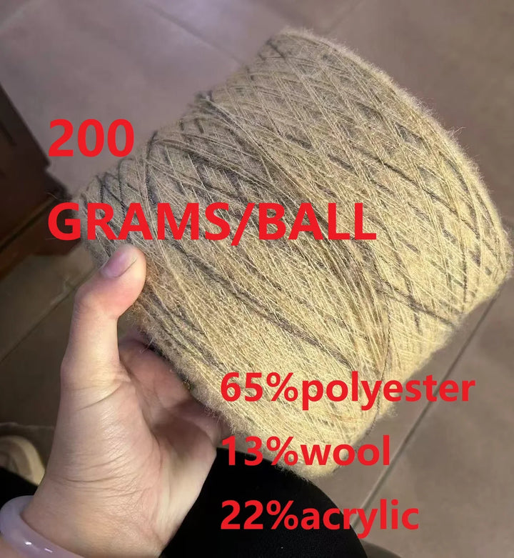 250g Ball Rainbow Faux Mohair Yarn