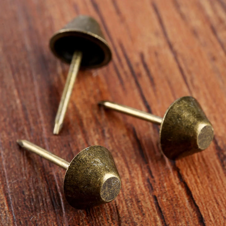 50pc Antique Bronze 11*17mm Flat Upholstery Nails