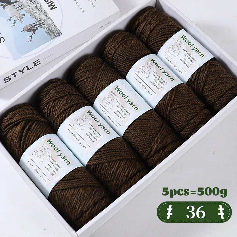 500g Gradient Color Rainbow Yarn