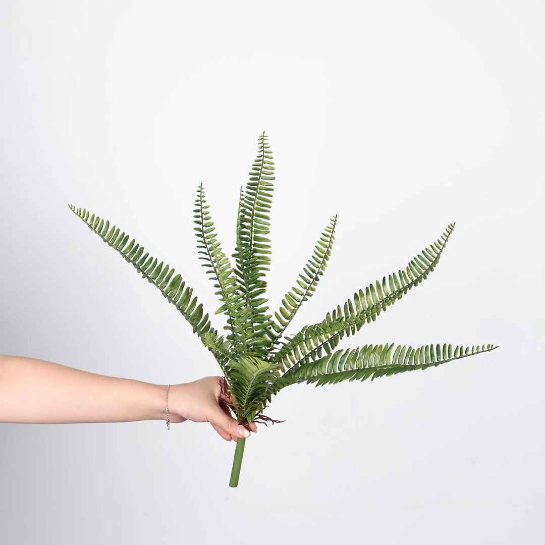 Fior 20 Inch Artificial Fern Leaves Faux Green Plant