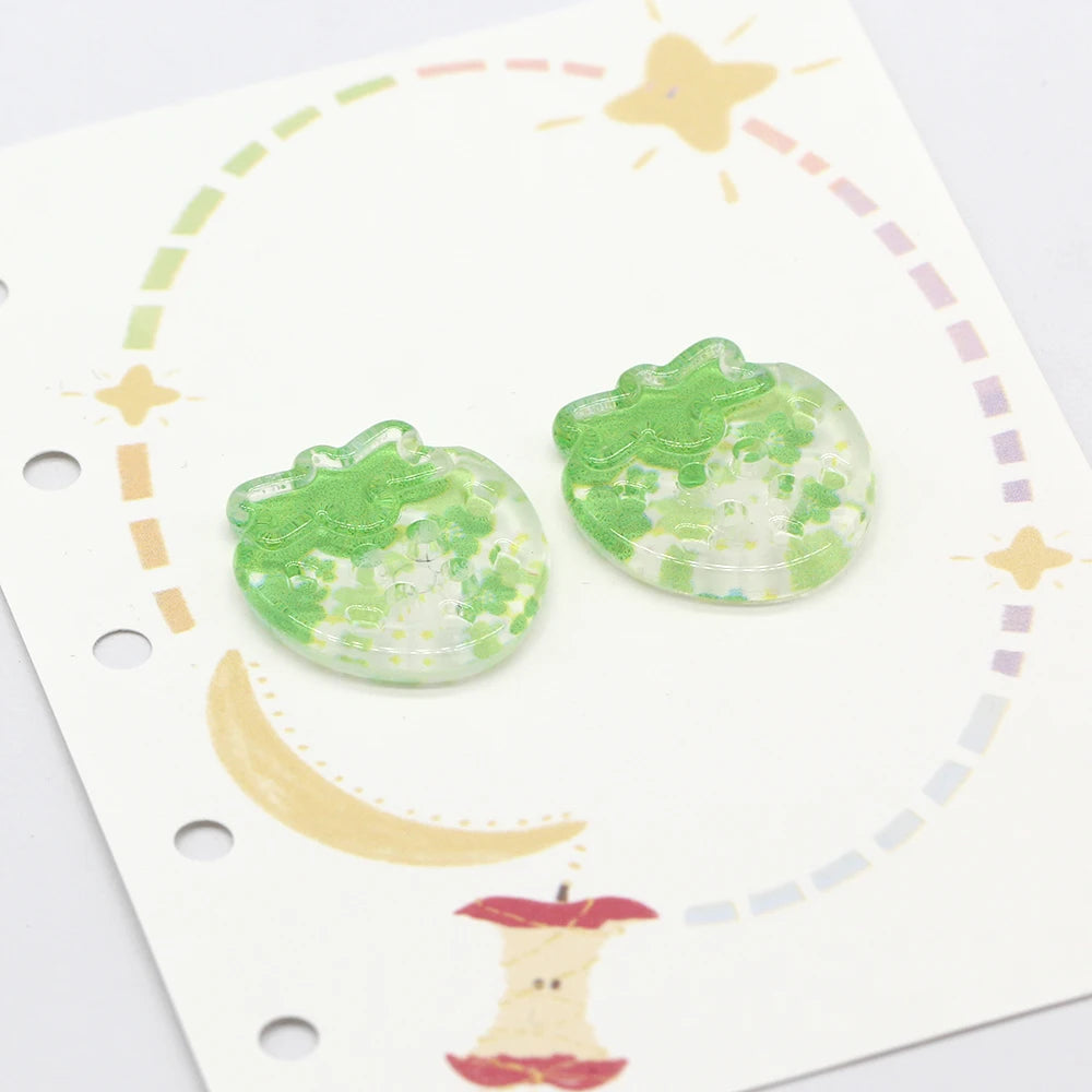 Strawberry 24mm Cute Plastic Button - 10 PC