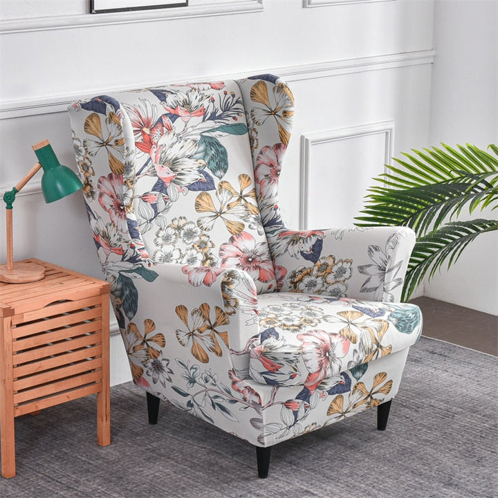 Classic Floral Stretch Armchair Cover