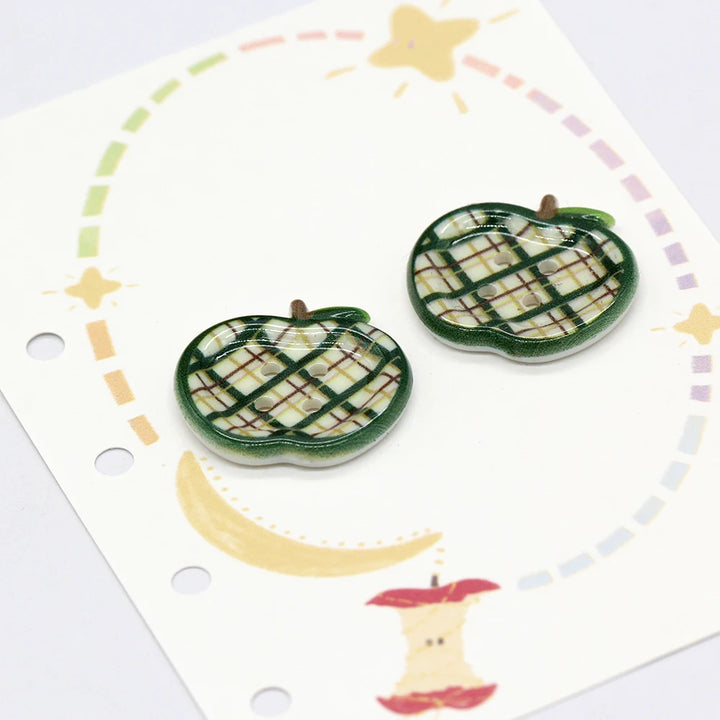 Totson 25mm Cute Fruit Shape Plastic Button - 10 PC