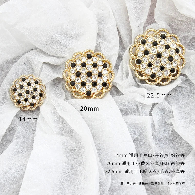 6 PC / Hisoda Rhinestone Buttons