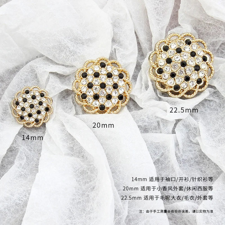 6 PC / Hisoda Rhinestone Buttons