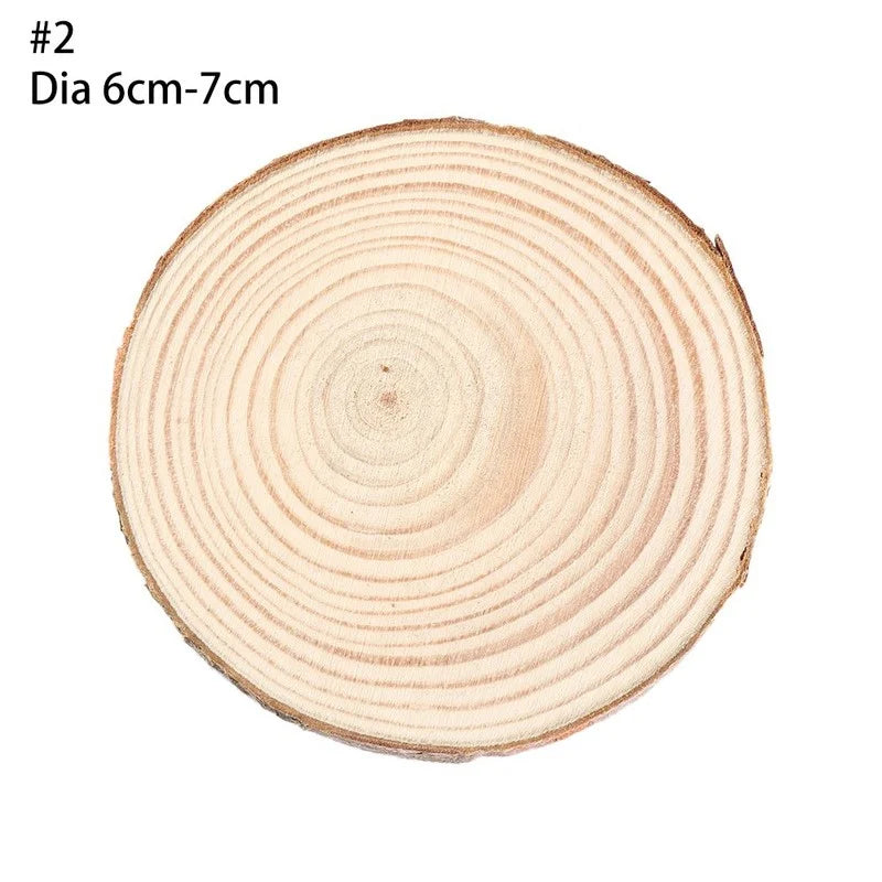 Natural Round Wood Coasters