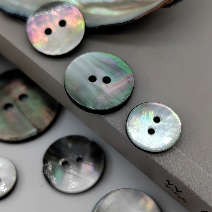 Roqin Natural Shell Button - 10 PC