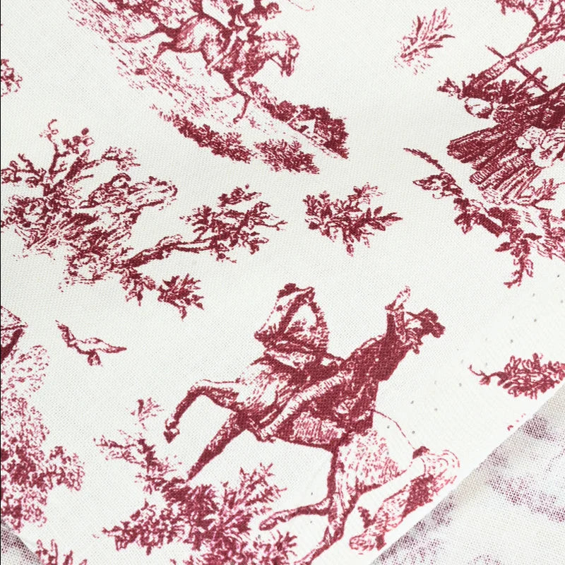 Melissa Lightweight 100% Cotton Printed Outdoor Scenery Toile Fabric