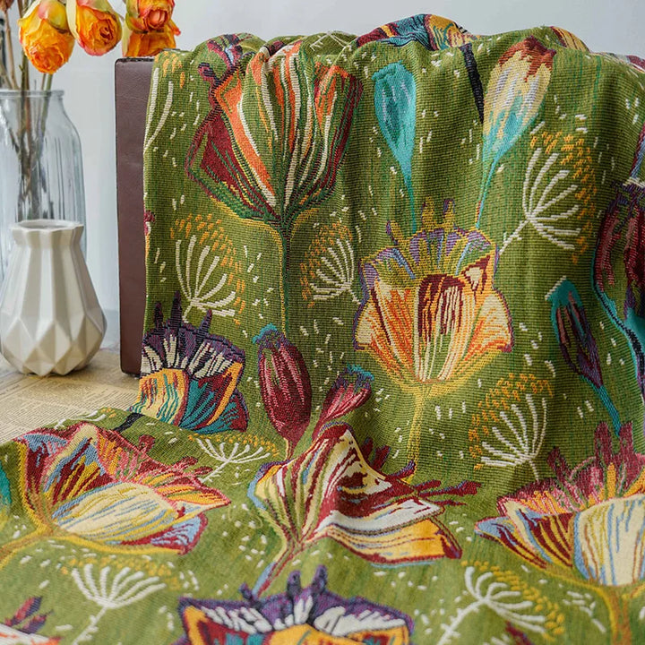 Hoilsea Floral Woven Chenille Jacquard Fabric