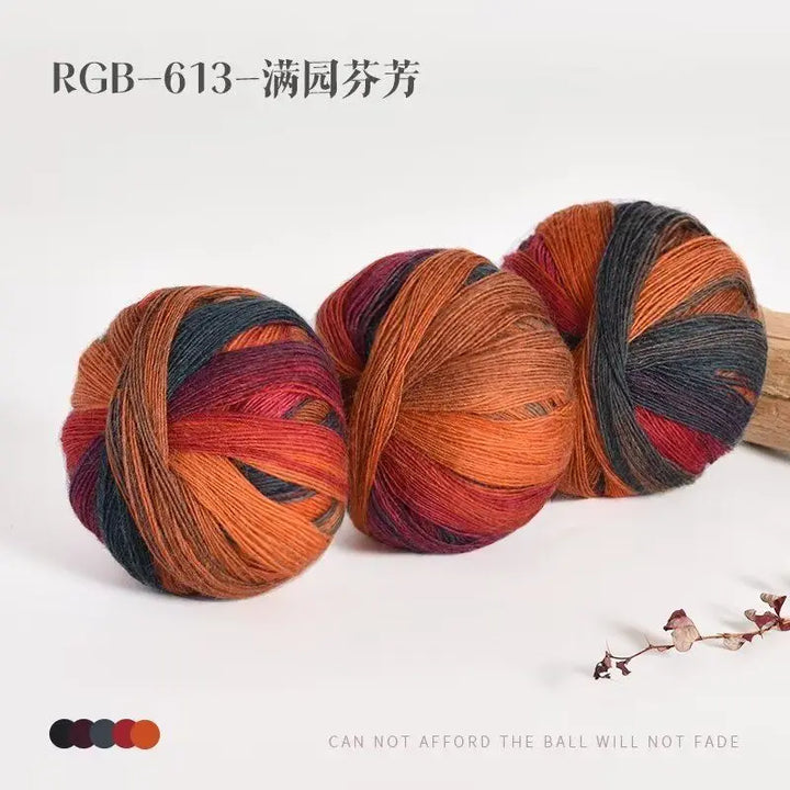 300g Pack Rainbow Wool Yarn