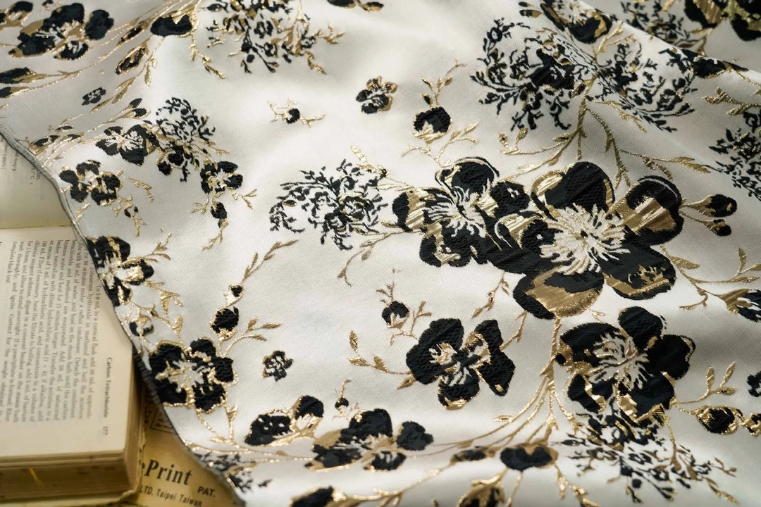 Blanca 3D Floral Jacquard Fabric