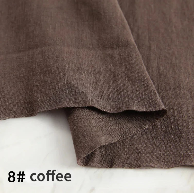 22 Colors / Alim Solid 100% Linen Fabric