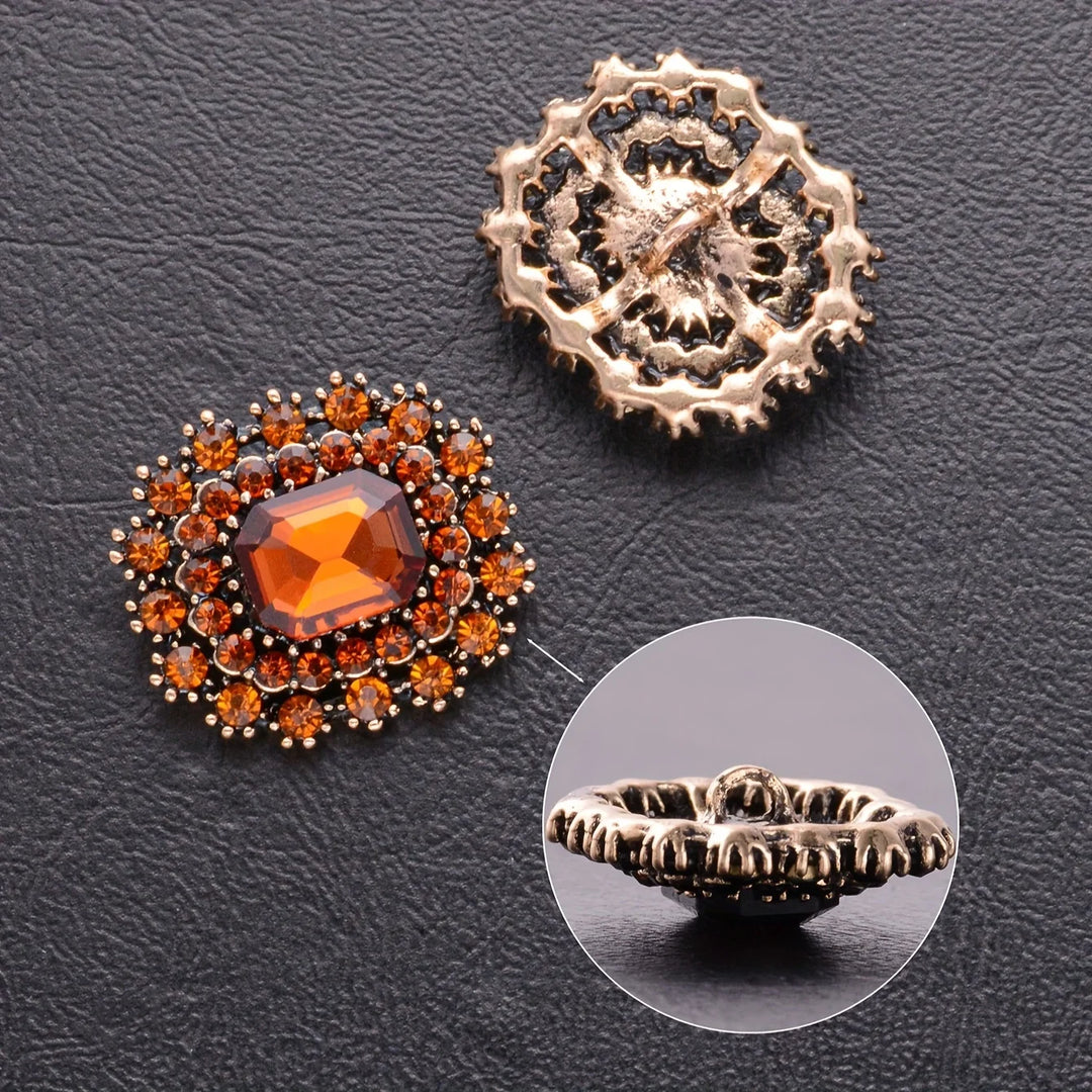 6 PC / Briana Rhinestone Buttons