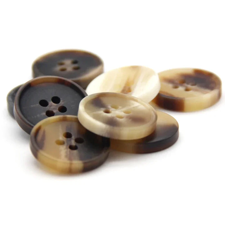 Franks 25mm 30mm Resin Horn Button - 10 PC