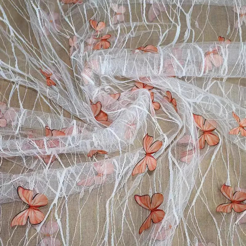 Alva Embroidered Tulle Lace Fabric