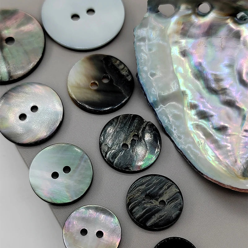 Roqin Natural Shell Button - 10 PC