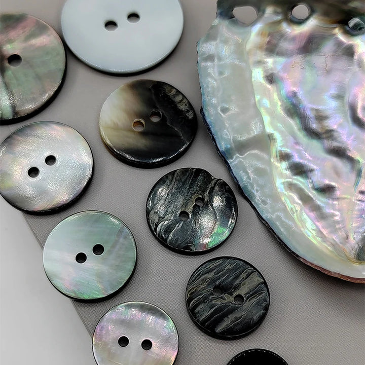 Roqin Natural Shell Button - 10 PC