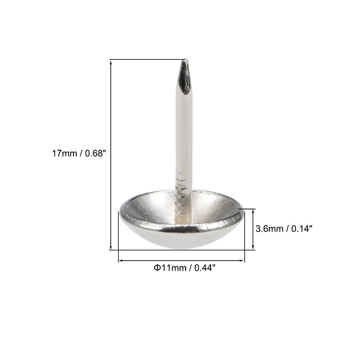 10/20/25pc Round Silver Upholstery Nails