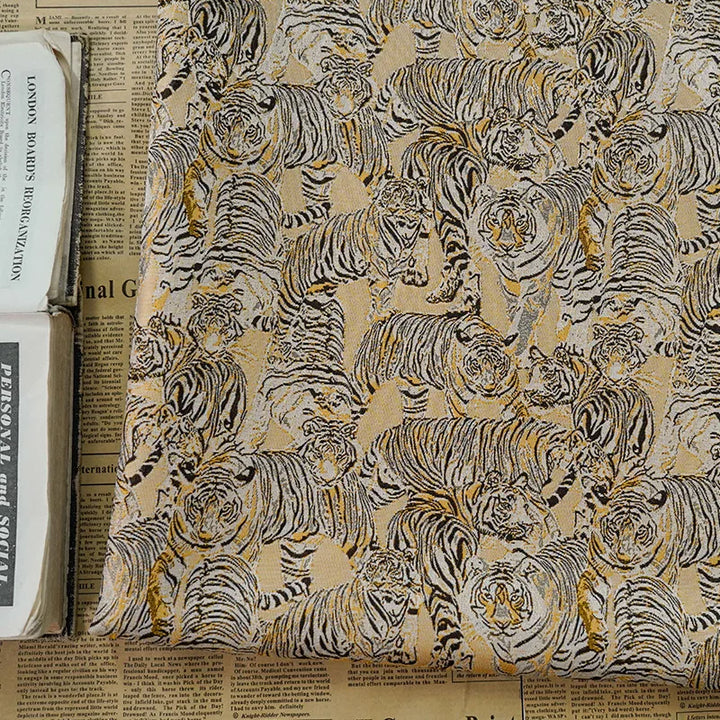 Sofiao Tiger Pattern Yarn Dyed Jacquard Fabric