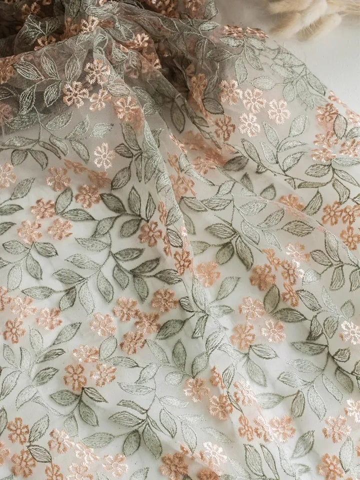 Vale Embroidered Tulle Lace Fabric