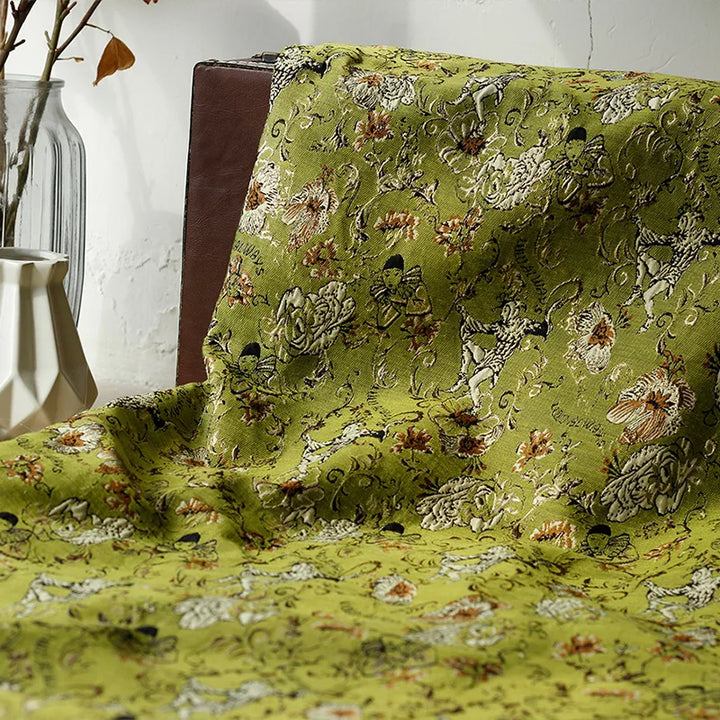 Oris Rose Flower Yarn Dyed Jacquard Fabric