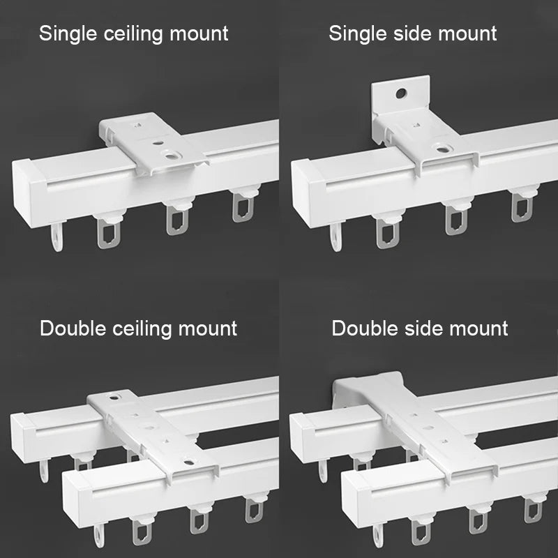 Quiet Single Double Curtain Track