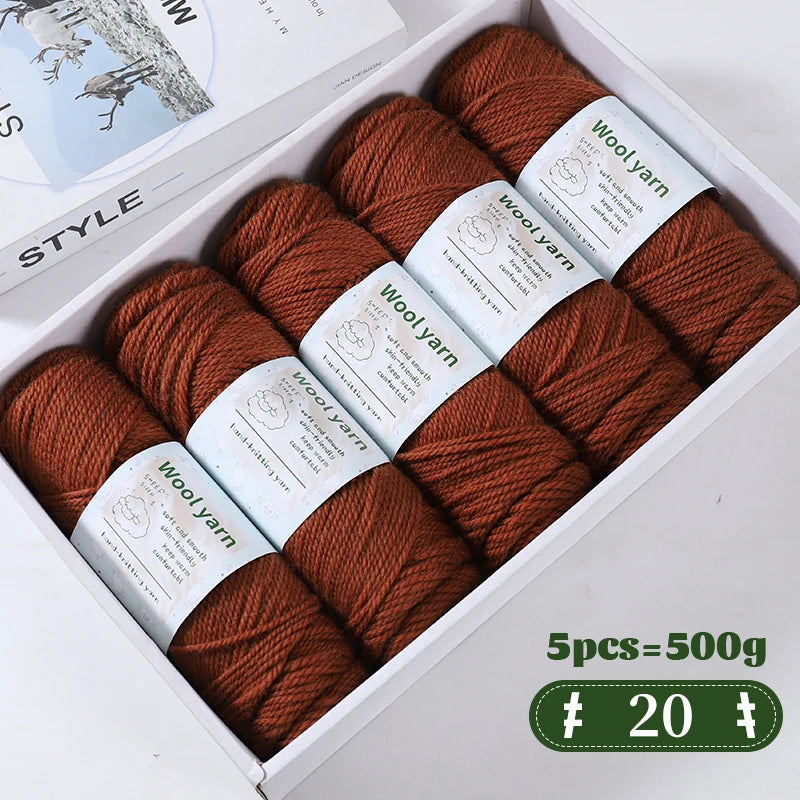 500g Gradient Color Rainbow Yarn