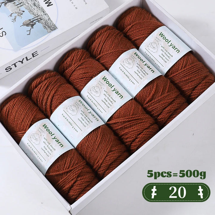 500g Gradient Color Rainbow Yarn