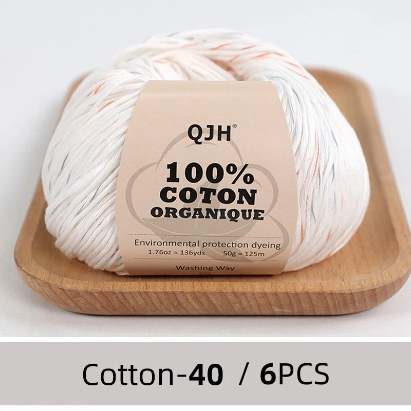 6 PC / 100% Cotton Summer Soft Yarn