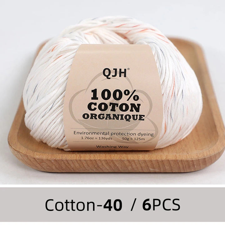 6 PC / 100% Cotton Summer Soft Yarn