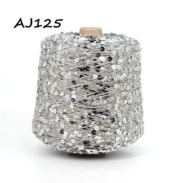 50g Metallic Sequin Yarn Sparkle Glitter