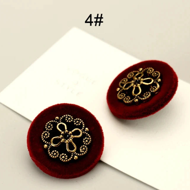 6 PC / Bryce Leather Buttons