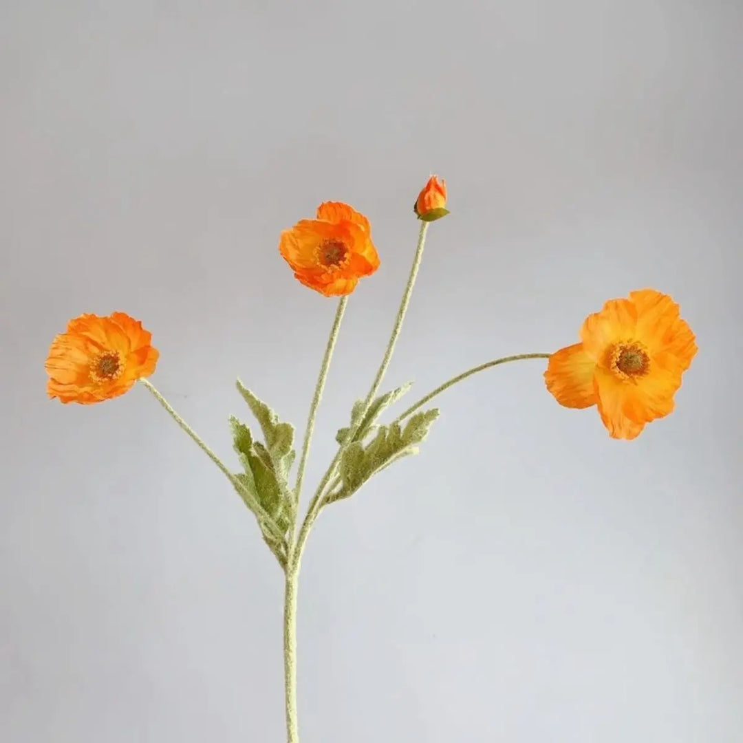 Fake Poppies Flowers