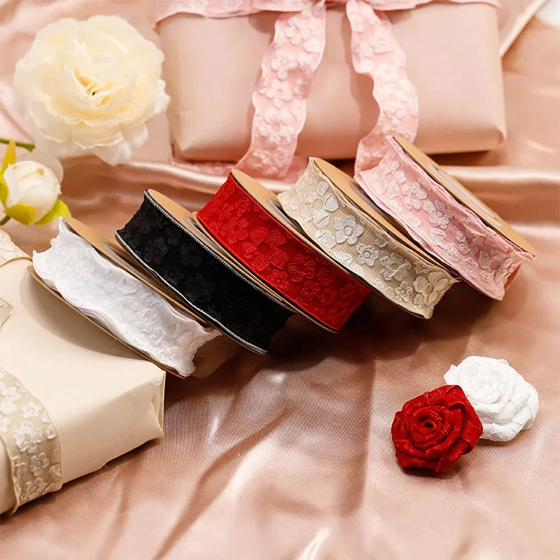Label Ribbon Wrinkle 10 Yards / 3D Flower Wrinkle Embossment Ribbon – Classic Modern Fabrics