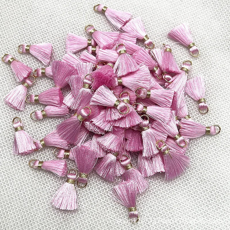 50 PC Mireau 20mm Mini Metal Hanging Ring Tassel