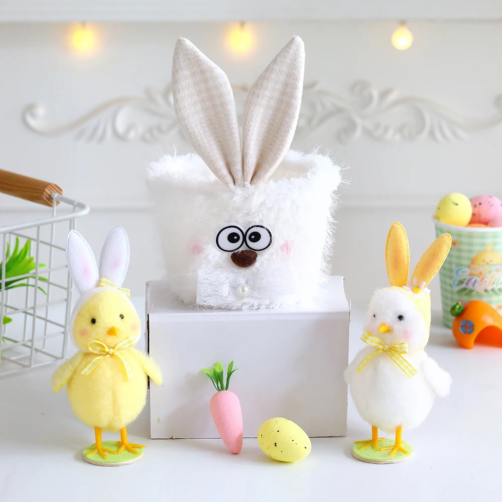 Home Decor Easter Rabbit Bag with Bunnies