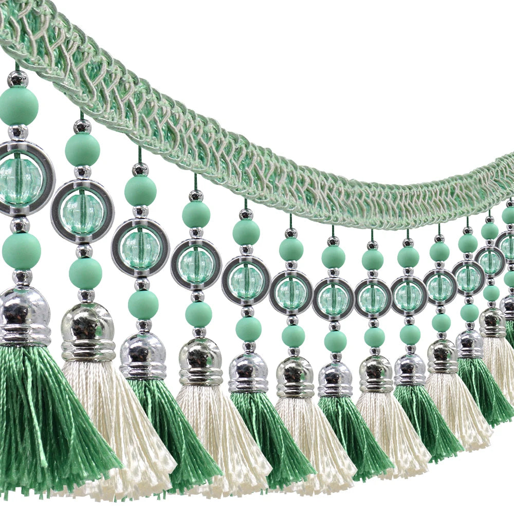 3 YD / Bravelle Tassel Beaded Fringe Trim