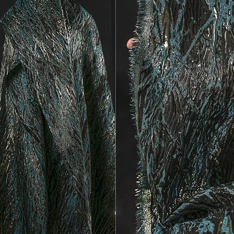 Monique Soft Sheen 3D Abstract Satin Jacquard Fabric