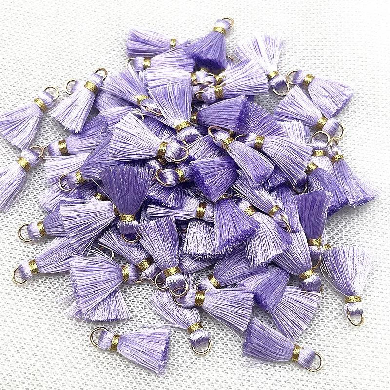 50 PC Mireau 20mm Mini Metal Hanging Ring Tassel