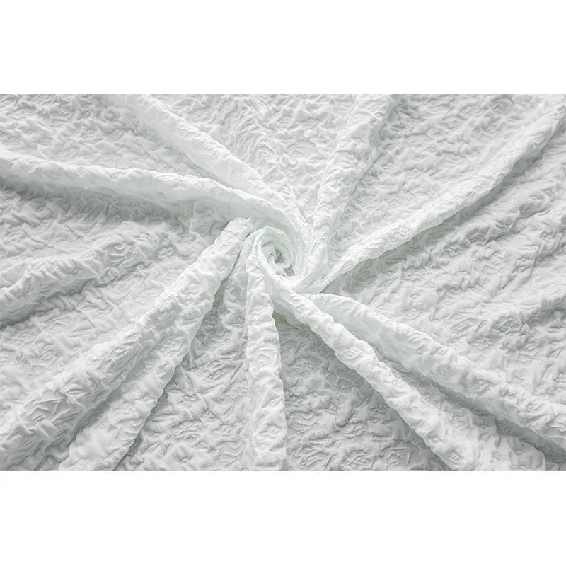 Dupino Black White 3D Jacquard Fabric